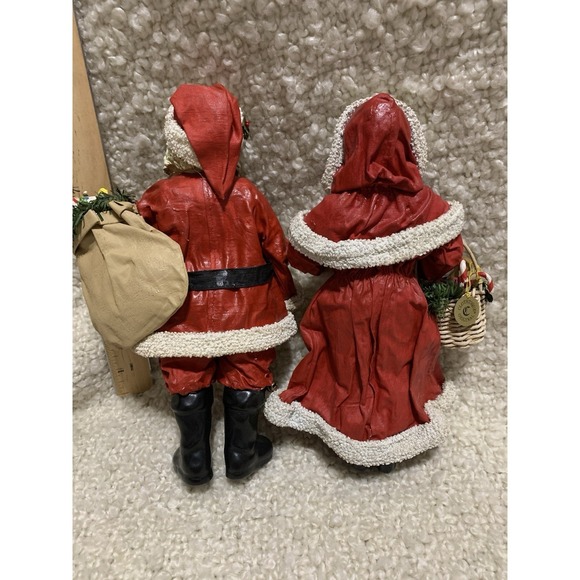 1990 Clothtique Possible Dreams 10" Mrs. Claus And Santa Set Of 2 Vintage - Picture 5 of 8